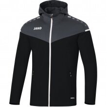 JAKO Hooded Jacket Champ 2.0 (100% Polyester) black Kids