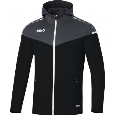 JAKO Hooded Jacket Champ 2.0 (100% Polyester) black Kids