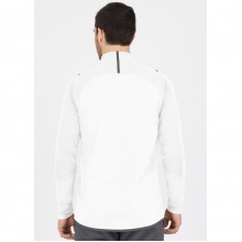 JAKO Long Sleeve Zip Top Challenge - Fleece Lining, Zip Fastening - White Men