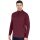 JAKO Long Sleeve Zip Top Challenge - Fleece Lining, Zipper - Burgundy Men