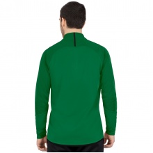 JAKO Long-sleeved Shirt Ziptop Challenge - Fleece Lining, Zip Fastening - Green Men