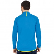 JAKO Long Sleeve Zip Top Challenge - Fleece Lining, Zip Fastening - Light Blue Men