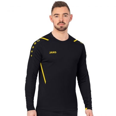 JAKO Long-sleeved shirt (Sweat) Challenge - optimal freedom of movement - black/yellow Men