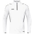 JAKO Long-sleeved Shirt Ziptop Challenge - Fleece lining, Zip fastening - white Boys