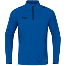 JAKO Long-sleeved shirt Ziptop Challenge - Fleece lining, Zip fastening - royal blue Boys