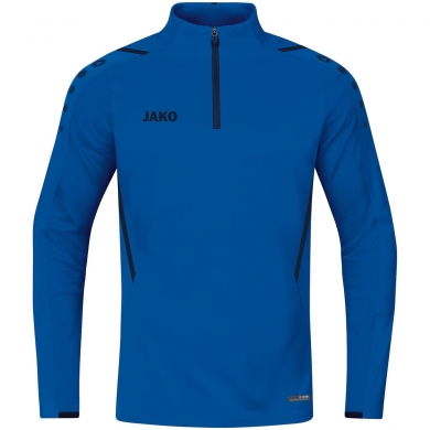 JAKO Long-sleeved shirt Ziptop Challenge - Fleece lining, Zip fastening - royal blue Boys