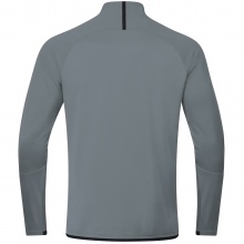 JAKO Long Sleeve Zip Top Challenge - Fleece Lining, Zipper - Dark Grey Boys