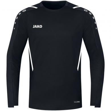 JAKO Long-sleeved shirt (Sweat) Challenge - optimal freedom of movement - black/white Boys