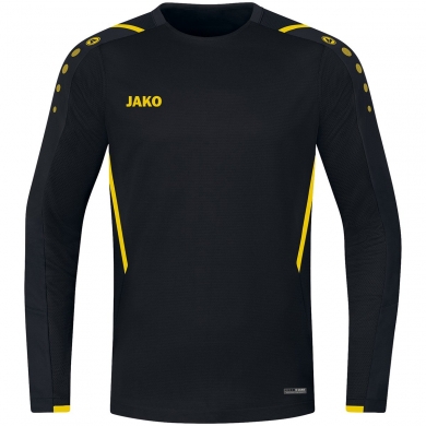 JAKO Long-sleeved shirt (Sweat) Challenge - optimal freedom of movement - black/yellow boys