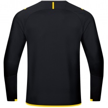 JAKO Long-sleeved shirt (Sweat) Challenge - optimal freedom of movement - black/yellow boys