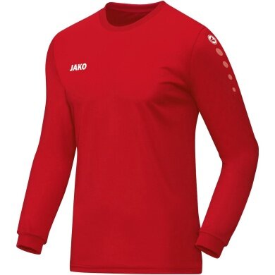 JAKO Sport Long Sleeve Shirt Team Jersey (100% Polyester) Red Kids