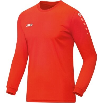 JAKO Sport Long Sleeve Shirt Team Jersey (100% Polyester) Orange Kids