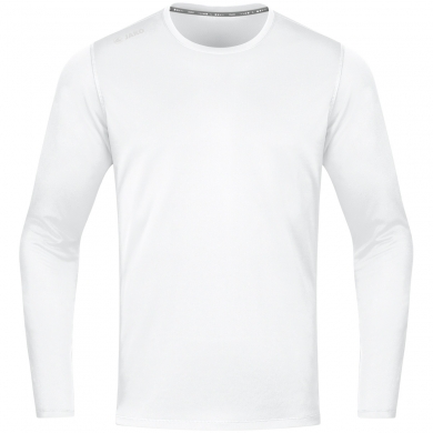 JAKO Sport Long Sleeve Shirt Run 2.0 (100% Polyester, breathable) white Men