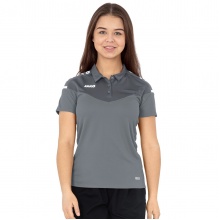 JAKO Sport-Polo Champ 2.0 (100% Polyester) grey Women