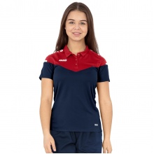 JAKO Sport Polo Champ 2.0 (100% Polyester) navy/red Women