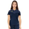 JAKO Sport Polo Champ 2.0 (100% Polyester) navy/blue/yellow Women