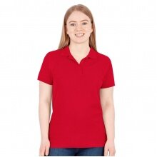 JAKO Leisure Polo Organic Pique (Organic Cotton, 200g/m2) red Women