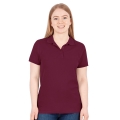 JAKO Leisure Polo Organic Pique (Organic Cotton, 200g/m2) Burgundy Women