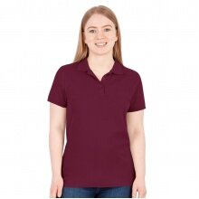 JAKO Leisure Polo Organic Pique (Organic Cotton, 200g/m2) Burgundy Women