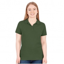 JAKO Leisure Polo Organic Pique (Organic Cotton, 200g/m2) Olive Green Women