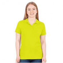 JAKO Leisure Polo Organic Pique (Organic Cotton, 200g/m2) Lime Green Women