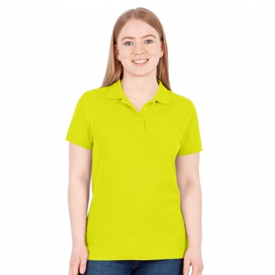 JAKO Leisure Polo Organic Pique (Organic Cotton, 200g/m2) Lime Green Women