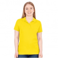 JAKO Leisure Polo Organic Pique (Organic Cotton, 200g/m2) yellow Women