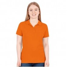 JAKO Leisure Polo Organic Pique (Organic Cotton, 200g/m2) Orange Women