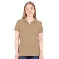 JAKO Leisure Polo Organic Pique (Organic Cotton, 200g/m2) Sand Brown Women