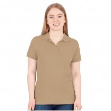 JAKO Leisure Polo Organic Pique (Organic Cotton, 200g/m2) Sand Brown Women