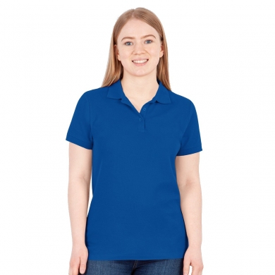 JAKO Leisure Polo Organic Pique (Organic Cotton, 200g/m2) Royal Blue Women