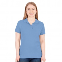 JAKO Leisure Polo Organic Pique (Organic Cotton, 200g/m2) light blue Women