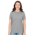 JAKO Leisure Polo Organic Pique (Organic Cotton, 200g/m2) light grey Women