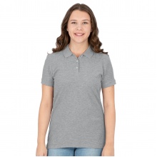 JAKO Leisure Polo Organic Pique (Organic Cotton, 200g/m2) light grey Women