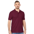 JAKO Leisure Polo Organic Pique (Organic Cotton, 200g/m2) Burgundy Men