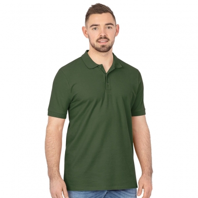 JAKO Leisure Polo Organic Pique (Organic Cotton, 200g/m2) Olive Green Men