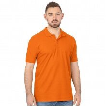 JAKO Leisure Polo Organic Pique (Organic Cotton, 200g/m2) Orange Men