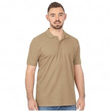 JAKO Leisure Polo Organic Pique (Organic Cotton, 200g/m2) Sand Brown Men