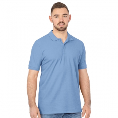 JAKO Leisure Polo Organic Pique (Organic Cotton, 200g/m2) light blue Men