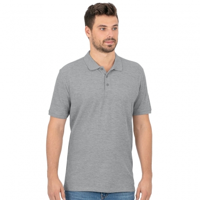 JAKO Leisure Polo Organic Pique (Organic Cotton, 200g/m2) light grey Men