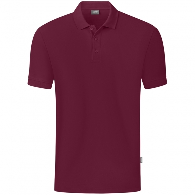 JAKO Leisure Polo Organic Pique (Organic Cotton, 200g/m2) burgundy Boys