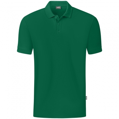 JAKO Leisure Polo Organic Pique (Organic Cotton, 200g/m2) green Boys