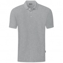 JAKO Leisure Polo Organic Pique (Organic Cotton, 200g/m2) light grey Boys