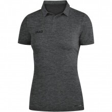 JAKO Sport/Leisure Polo Premium Basics (Polyester-Stretch-Jersey) dark grey mottled Women