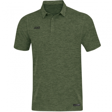 JAKO Sport/Leisure Polo Premium Basics (Polyester-Stretch-Jersey) khaki/green mottled Men