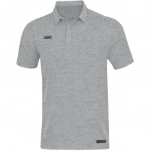 JAKO Sport/Leisure Polo Premium Basics (Polyester-Stretch-Jersey) light grey mottled Men