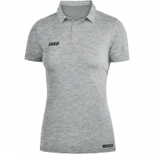 JAKO Sport/Leisure Polo Premium Basics (Polyester-Stretch-Jersey) light grey mottled Women