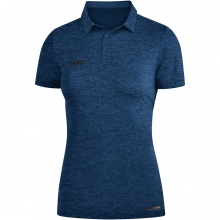 JAKO Sport/Leisure Polo Premium Basics (Polyester-Stretch-Jersey) dark blue mottled Women