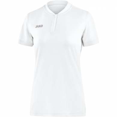 JAKO Sport Polo Prestige (100% Polyester Jacquard) white Women