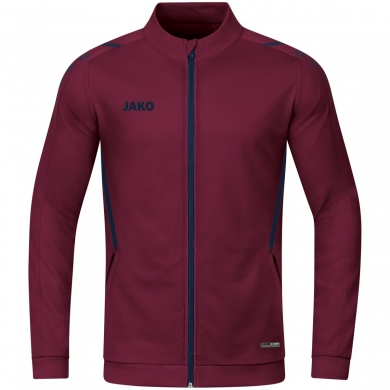 JAKO Polyester Jacket Challenge - Side Pockets, Modern Look Burgundy Boys/Girls